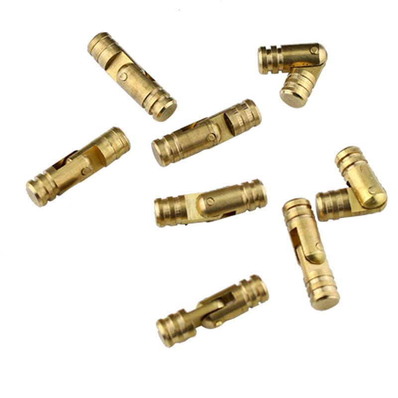 Spare Part for 100PCS/LOT Solid Brass Jewelry Chest Music Box Wine Wooden Case Hidden Invisible Concealed Barrel Hinge 4mm 5mm - (Color: 4X19mm)
