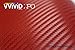 VViViD® XPO Red Carbon Fiber Wrap Vinyl Roll with Air Release Technology (1FT X 5FT)