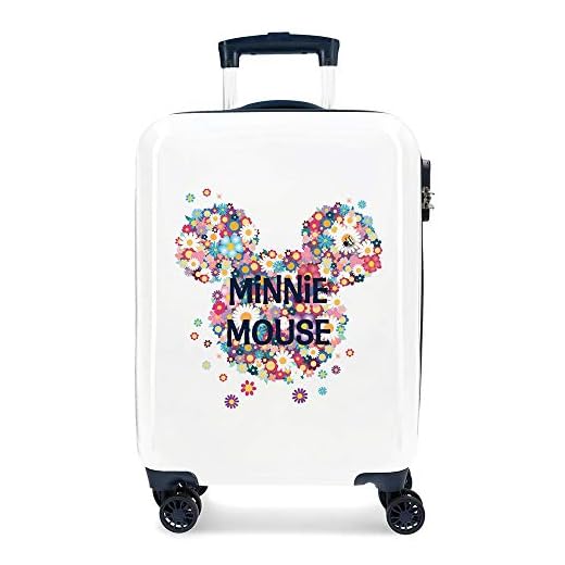 Disney Minnie Sunny Day Maleta de cabina Azul 37x55x20 cms Rígida ABS Cierre combinación 34L 2,6Kgs 4 Ruedas dobles Equipaje de Mano