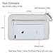 Befen Women Leather White Wristlet Clutch Cell Phone Wallet, Smartphone Wristlet Purses and Handbags