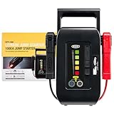 RING Professional Cordless Lithium Jump Starter For All 12V Vehicles up to 10L With a Built-in Work light For Safety