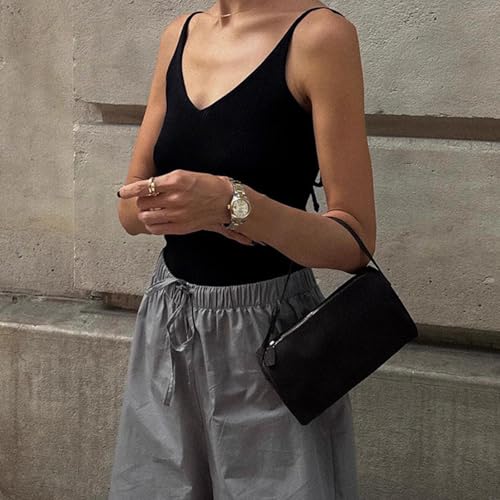 Barrel Bags for Women,Leather Mini Shoulder Bag,Cylinder Hobo Purse with Zipper,Designer Underarm Handbags for Gift4