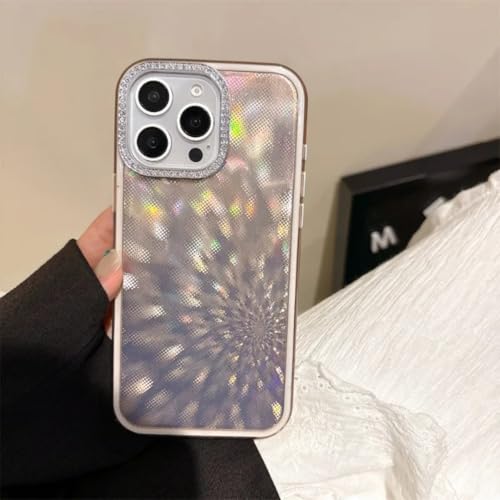 Coque diamant iPhone 14 dorée antichoc pour sublimer vos tenues de soirée