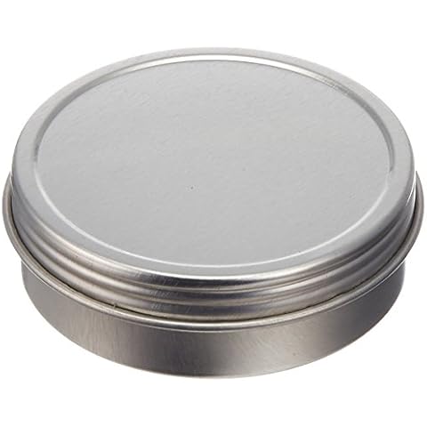 Paper Mart 6518200P Screw Top Round Steel Tins, 2-Ounce, 24-Pack Cover