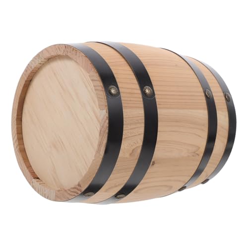 Cabilock Wooden Wine Decor Rustic Ornament for Bar Home Party Unique Craft for Wine Storage Decoration Natural Finish