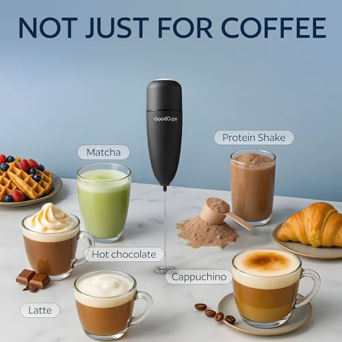 33% Off Milk Frother Handheld - Electric Foam Maker for Coffee & Lattes