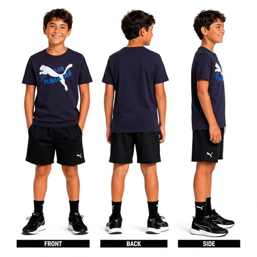Image of PUMA Boys T-Shirts Athletic Crewneck Short Sleeve Tees (Sizes S-XL)