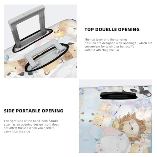 Travel Luggage Cover Protector - Cute Animals Washable Suitcase Covers For 18-32 Inch Luggage3