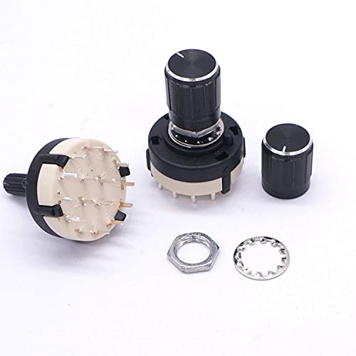 Sélecteur rotatif 2 pôles 6 positions pour circuits audio et électroniques - 4