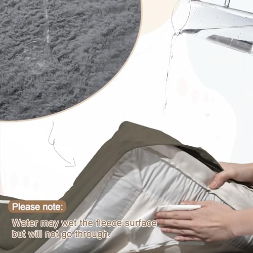Image of Jumbo Waterproof Dog Bed for Extra Large Size Dogs with Bolster | 360 Degree Bolster Support, Egg Crate Foam, Waterproof Liner, Non-Slip Bottom, Machine Washable Cover, 53 x 42 Inch