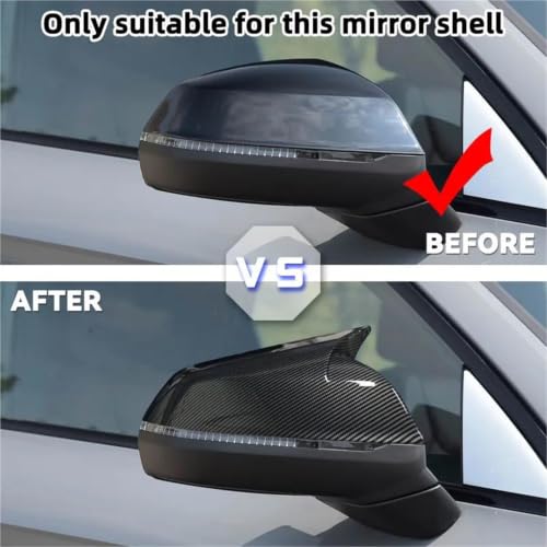 Coque rétroviseur Audi Q5 Q7 noir brillant look sportif urbain - 5