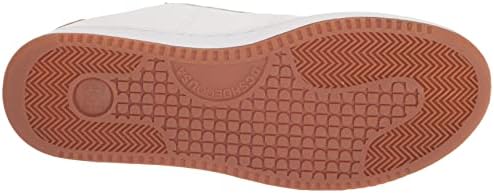 DC Men's Striker Zero Waste Casual Skate Shoe, White/White/Brown, 10 | Image 3