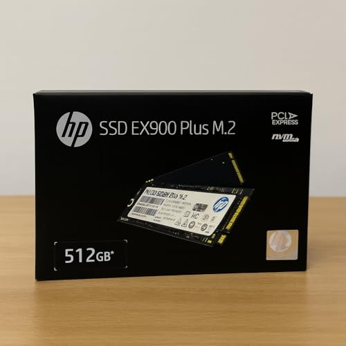 HP EX900 Plus 512GB NVMe SSD | PCIe Gen3 x4 Interface | 3D NAND M.2 Internal Storage Drive | Cache Enabled Design | 35M33AA ACJ | 5 Year Warranty