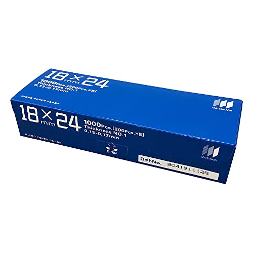 村中医療器 マツナミカバ−グラス 18×24mm 1000枚入NCG0524012-176-06