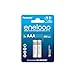 Produktbild eneloop, AAA/Micro NI-MH Akku, 2er-Pack, Kapazität mit min. 800 mAh, Ready-to-Use NI-MH Akkus, bis zu 2000 Mal wiederaufladbar, plastikfreier Verpackung, Standard, weiß