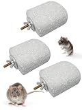 Niwaes Lava Ledges for Rats 3 Pack Hamster Climbing Ledge Platform Pumice Ledge Shelf Pet Chewing Grinding Toys Small Animals Cage Accessories for Mouse Guinea Pig Gerbil Gray