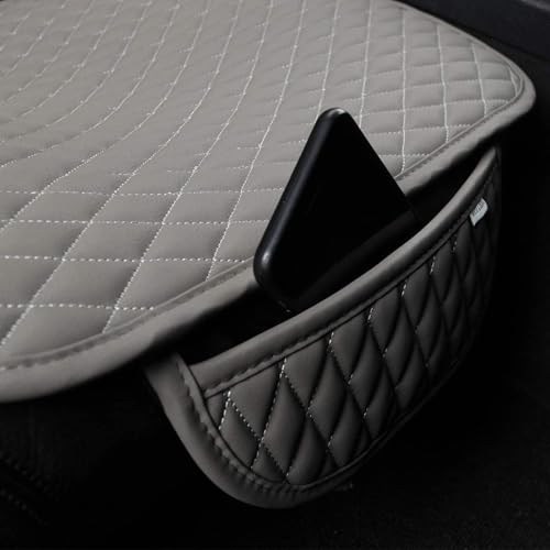 Image of BROGBUS Car Seat Cover Protector Mat Back Cushion Car Seat Mat (Grey, Pack of 1) (Only Rear Seat Mat) | Polyurethane