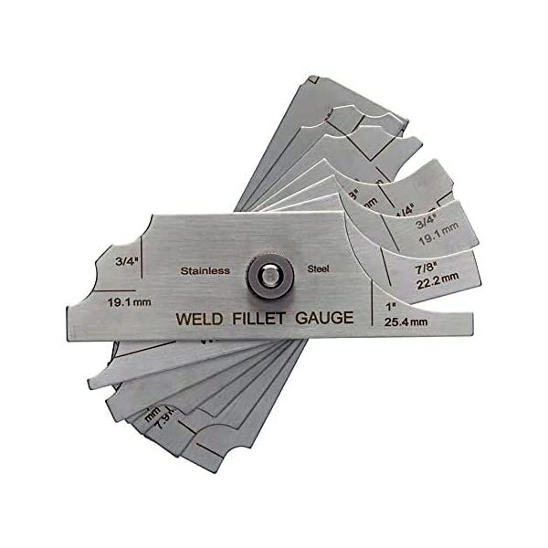 Schrodinger 30083 Fillet Weld Gauge, Stainless Steel Inch and Metric Wear-Resisting for Welding Parts (B0CC4WH34Q) Amazon Price History, Amazon Price Tracker