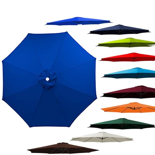 大型 ガーデンパラソル 替え布 パラソル傘布 風に強 交換用 直径2m/2.3m/2.5m/2.7m/3m 交換生地 日除け UVカット 防水ポリエステル置換布 8本傘の骨 折りたたみ 汎用 ガーデニング 庭 日よけ 交換傘布ビーチパラソル サン傘置換布(