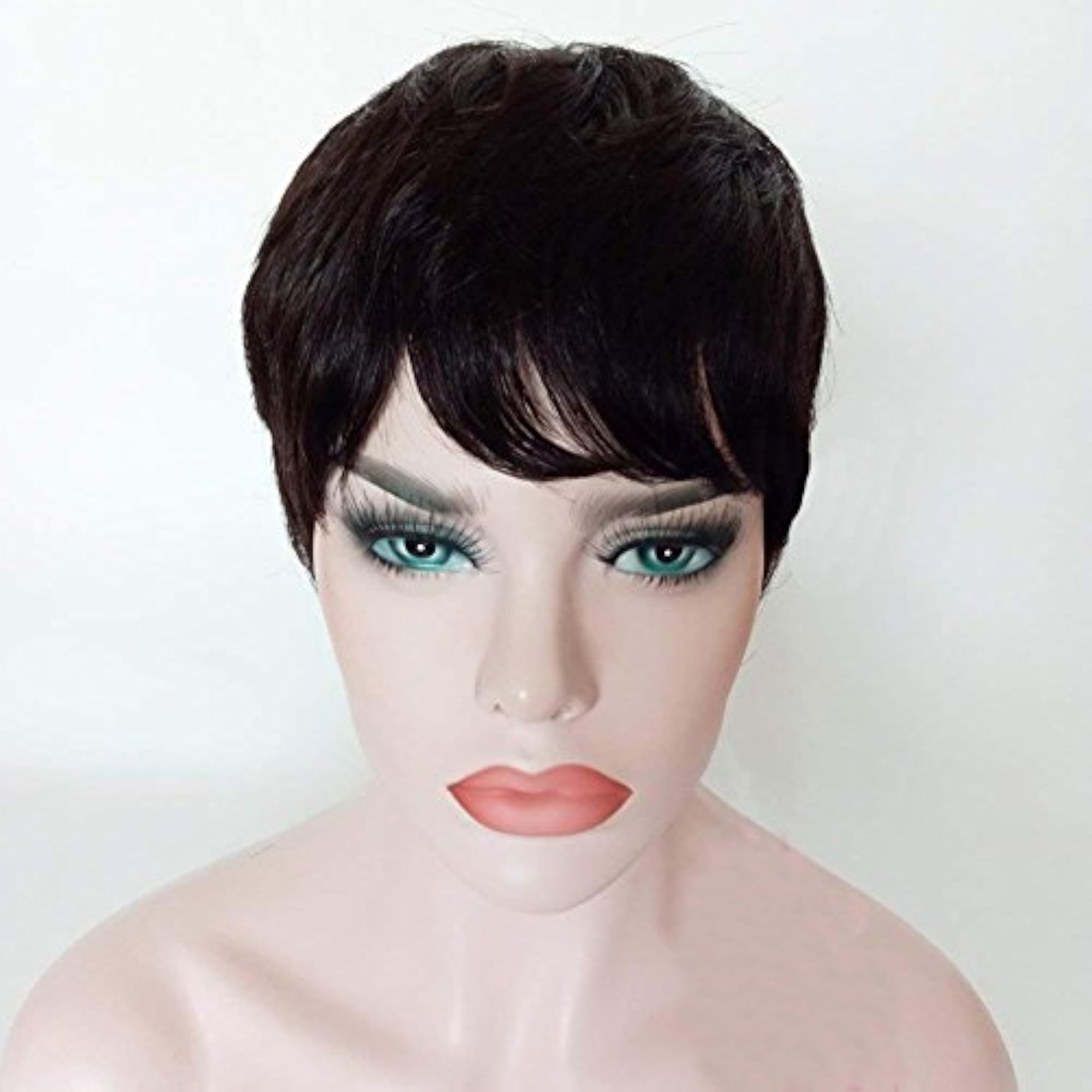 Women's Short Pixie Cut Synthetic Wig, Natural Color