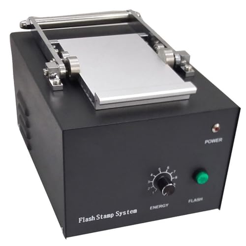 Machine à timbres photosensibles, machine de gravure pour timbres de dessin animé, zone d'exposition 140 x 90 mm, idéale pour la fabrication de timbres personnalisés