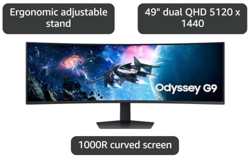 Image of SAMSUNG 49 inch Odyssey G9 DQHD 240Hz, 1ms, HDR10+, Curved Gaming Monitor, LS49CG95DENXZA (Renewed)