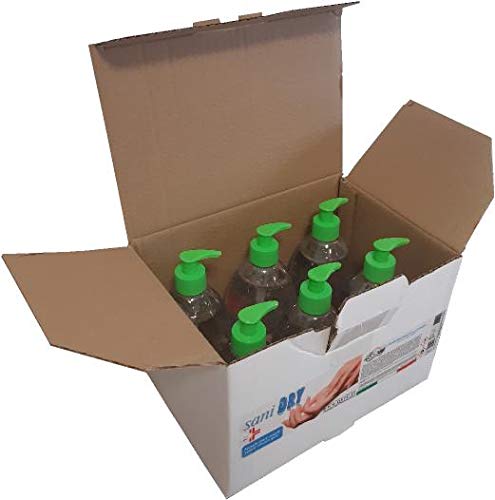 C&FI SANIDRY - Sanificante per mani senza risciacquo - 6 pezzi da 500 ml