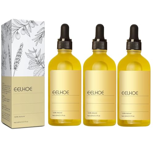 180 ML EELHOE Hair Growth Oil, Veganic Natural Hair Growth Oil, Hair Rosemary Oil for Dry Damaged Hair and Growth Thin Hair. (3Pcs)