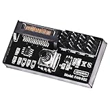 GIASYIEH 4-Pin PWM Fan Controller Hub - 12V PC Chassis Fan Speed Knob Adapter with SATA Power, 60W Output & 3M Tape for 4 Fans (Case Fan Hub/PWM Cooling Controller)