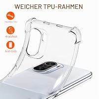 ivoler Klar Silikon Hülle für Xiaomi Poco F3 5G / Xiaomi Mi 11i mit Stoßfest Schutzecken, Dünne Weiche Transparent Schutzhülle Flexible TPU Durchsichtige Handyhülle Kratzfest Case Cover – Ansicht 3