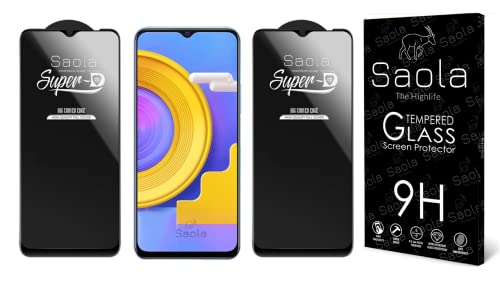 Image of Saola HD+ Oleophobic Tempered Glass Screen Protector For Vivo Y31s (Pack Of 2) with Free Installation Kit. Full screen Coverage - 6.58 inch