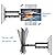 suptek TV Wall Mount Bracket Monitor arm TV Wall Mount Bracket Display arm Monitor Mount for 13-30" Adjustable up/Down, Left/Right Angle, 28.66lbs Load Capacity VESA75-100mm MA2776