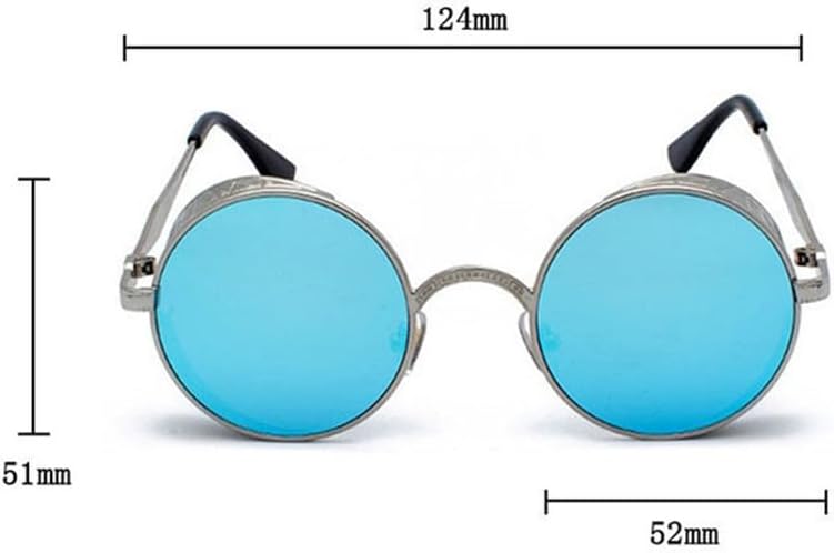 round steampunk sunglasses for men vintage glasses punk sunglasses women retro