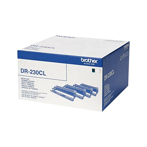 BROTHER DR-230CL, Tambour de remplacement pour imprimante laser, Imprime 15 000 pages, Noir/Cyan/Magenta/Jaune Normal