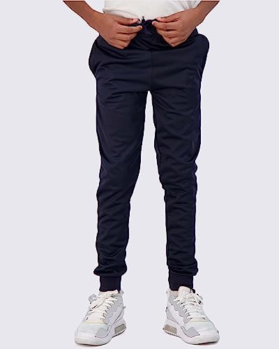 Real Essentials 3 Pack: Boys Joggers with Pockets – Boys Sweatpants Athletic Jogger Pants for Kids (Sizes 4–18)2