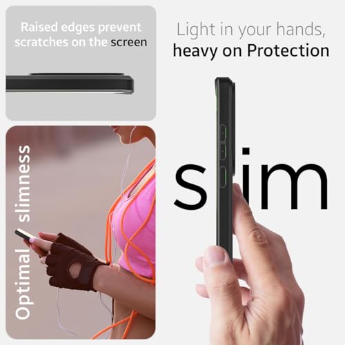 Image of KAPAVER Impulse Back Cover Case Compatible with Motorola Edge 60 (PC + TPU) (Black)