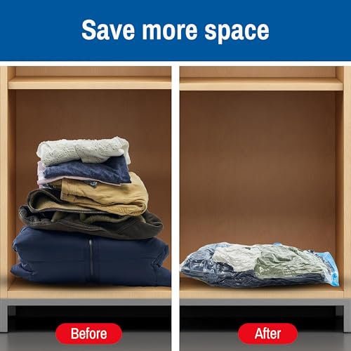 Spacesaver Space Bags Vacuum Storage Bags (Variety 20 Pack) Save 80% on Clothes Storage Space - Vacuum Seal Bags for Clothing, Comforters, etc - Compression Seal for Closet Storage. Pump for Travel