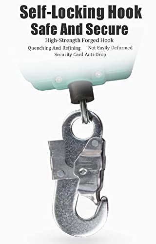 Cuerda de seguridad retráctil para protección contra caídas, línea de vida autorretráctil, dispositivo de protección personal para techos y construcción, capacidad de carga: 150 kg, 7 m (10 m)