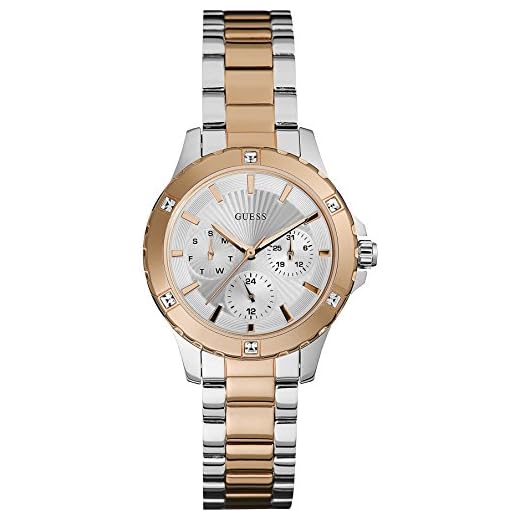 Guess Reloj Analogico para Mujer de Cuarzo con Correa en Acero Inoxidable W0443L4
