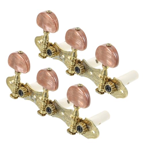 BESTonZON Rows Guitar Peg Tuners Agate Head Tuning Keys for Electric Folk Guitars Durable Guitar Tuner Tool for Beginners Professionals Stable Easy to Use