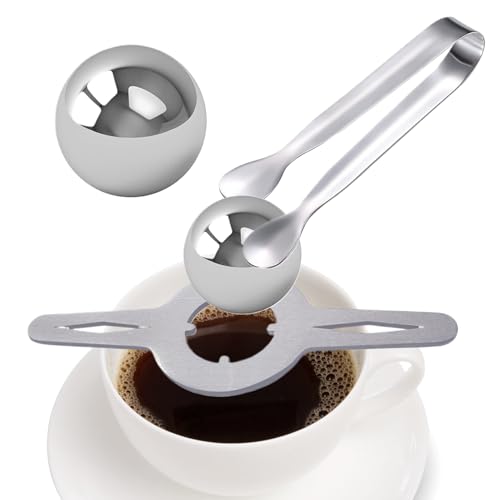 BOLÓN DE COLATER - Esfera de congelación flash de grado profesional, disco de enfriamiento alcohólico no alcohólico | Sustituto reutilizable de cubo de hielo de metal, tecnología de ref