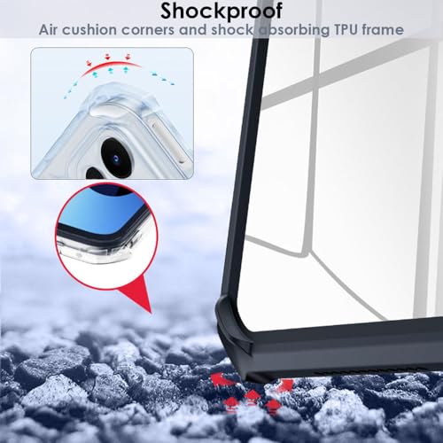 TECHGEAR Tough Case for iPad Pro 11" (M5 2025 & M4 2024) Slim Hybrid Protective Rugged Bumper Case with Stand, Heavy Duty Shockproof Cover with Clear Back, for 5th & 6th Generation iPad Pro 11" - Image 6