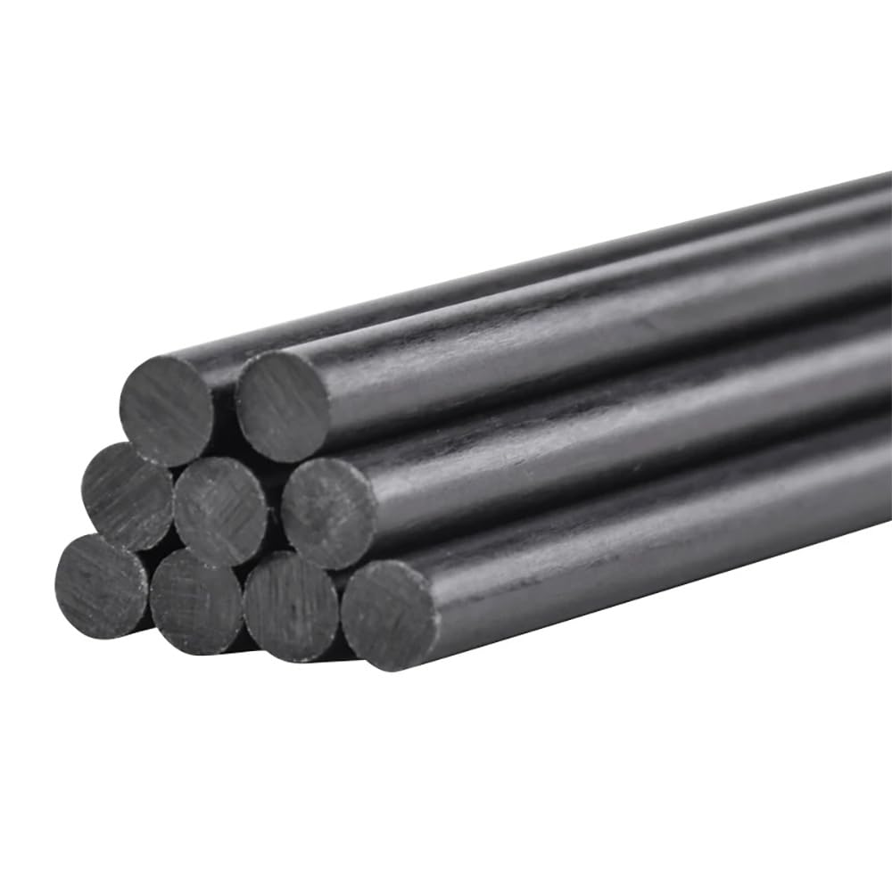 Barra Solida Rotonda In Fibra Di Carbonio Lunghezza 500 Mm Palo In Carbonio Di Vario Diametro for Progetti Di Modellismo(12.7x500mm 1pcs)