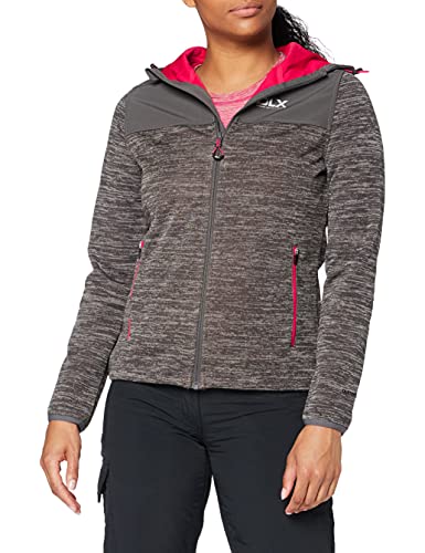Trespass Damen Wasserdichte Softshelljacke Mit Kapuze Kirsti, Dark Grey Marl, XXS, FAJKSSN10003_DGMXXS Cover