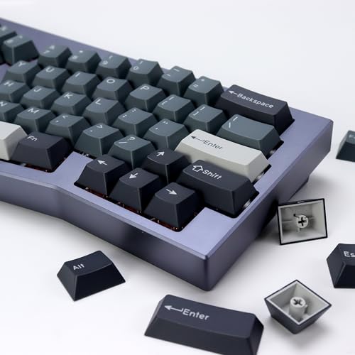 KBDiy Apollo PBT Double Shot Keycap Set,176 Keys Grey Custom Key Cap Keycaps 60 Percent Cherry Profile Keycaps for 61/64/68/84/87/100/104/108 Mechanical Keyboard by KBDiy - Image 8