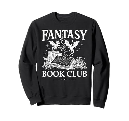 Fantasy Book Club Dragon Books and Dragons in My Fantasy Era Sweatshirt