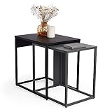 Dimensiones: mesa grande: 48,8 x 37,6 x 48,8 cm. Mesa pequeña: 45,6 x 33,5 x 44,5 cm