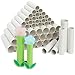 Bright Creations White Paper Cardboard Craft Tube Rolls (50 Pack)