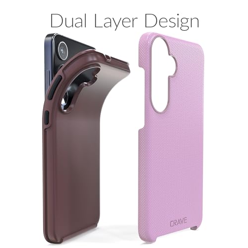 Image of Crave for Samsung Galaxy S24 Plus Case, Shockproof Protection Dual Layer Case for Samsung Galaxy S24 Plus (6.7 inch) - Lilac