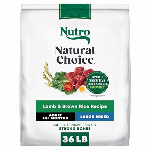 Image of Nutro Natural Choice Large Breed Adult Dry Dog Food, Lamb & Rice, 36 lb
